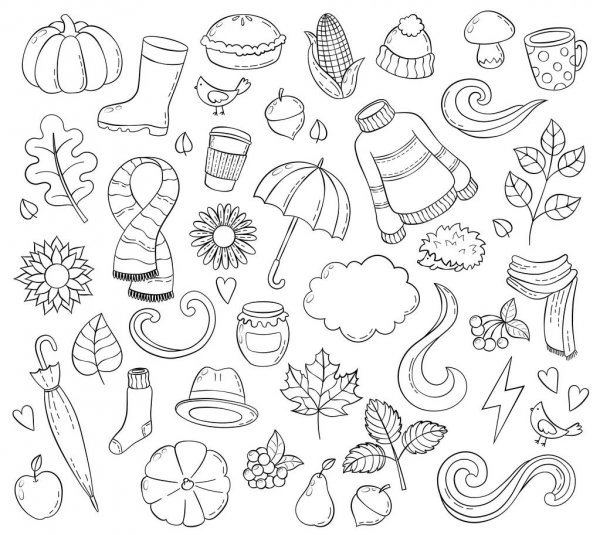 November items coloring book
